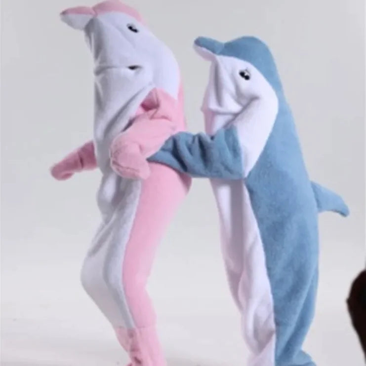 Cozy Dolphin Hoodie Blanket