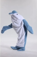 Cozy Dolphin Hoodie Blanket