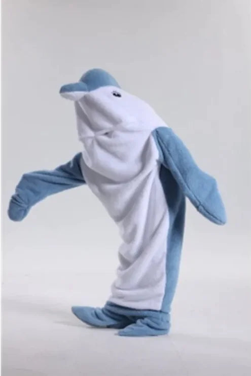 Cozy Dolphin Hoodie Blanket